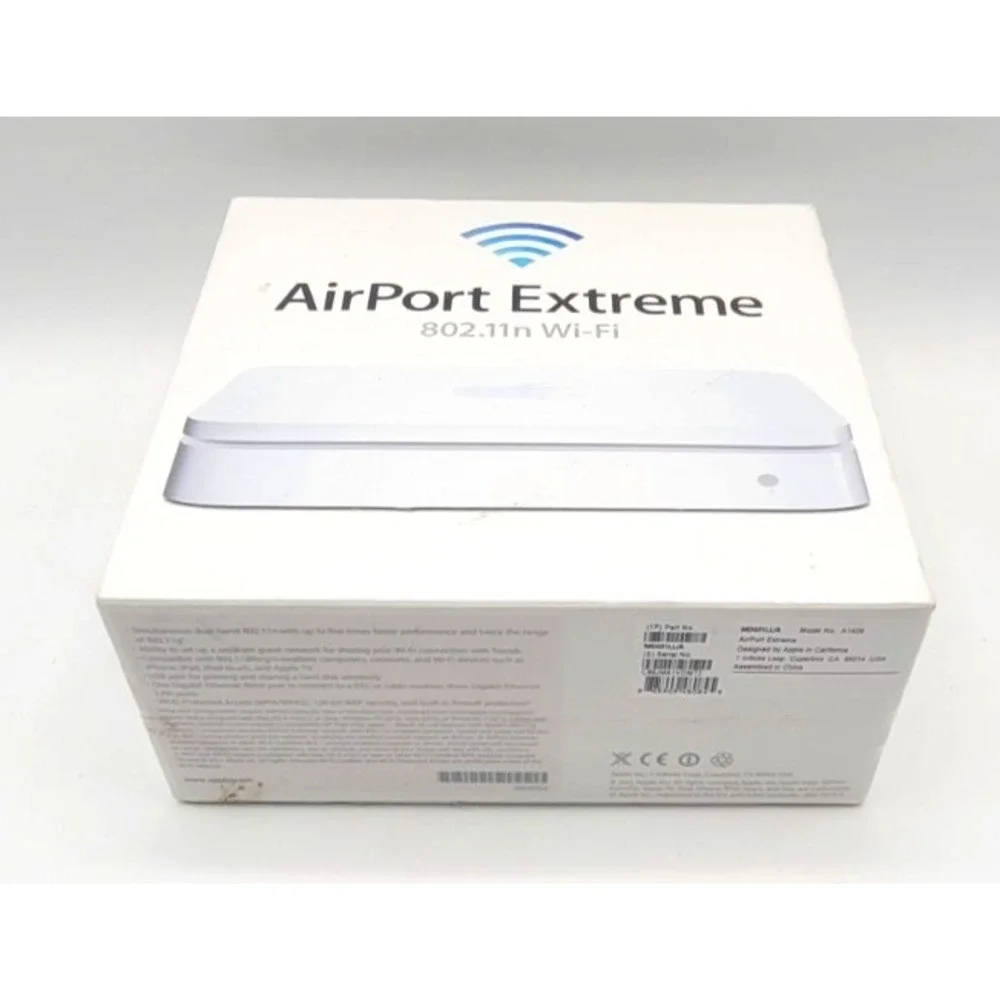Apple AirPort Extreme Wi-Fi Base Station 802.11n Wireless Router Model A1408 NEW